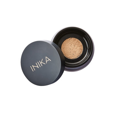 100% Natural Makeup Foundation. Buy Inika Organic Loose Mineral Foundation SPF25 in Patience shade at One Fine Secret. Official Stockist in Melbourne, Australia.