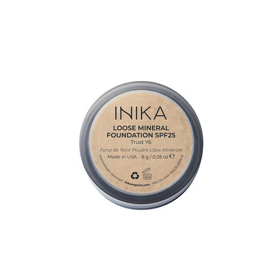 100% Natural Makeup Foundation. Buy Inika Organic Loose Mineral Foundation SPF25 in Trust shade at One Fine Secret. Official Stockist in Melbourne, Australia.