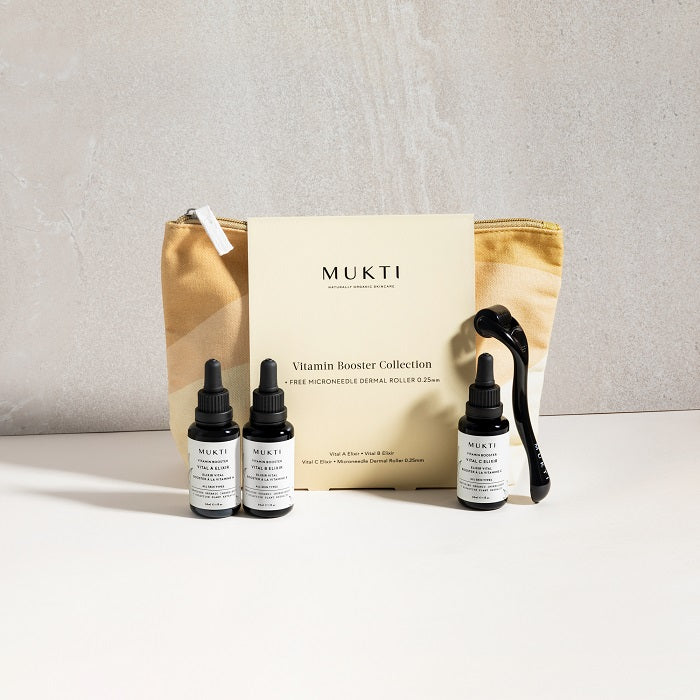 Buy Mukti Vitamin Booster Collection & Get Free Dermal Roller at One Fine Secret. Mukti Official Stockist in Melbourne, Australia.