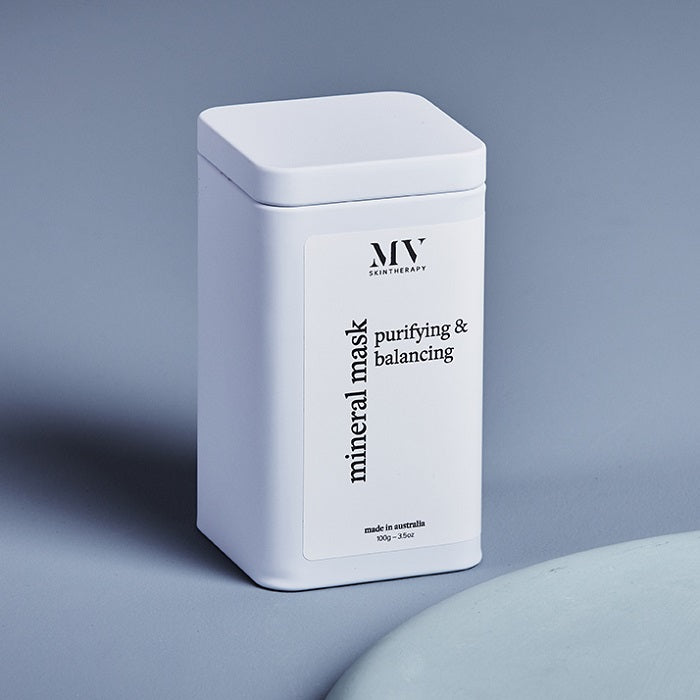 Buy MV Skintherapy Purifying & Balancing Mineral Mask 100g Tin at One Fine Secret. MV Skincare Official Stockist in Melbourne, Australia.