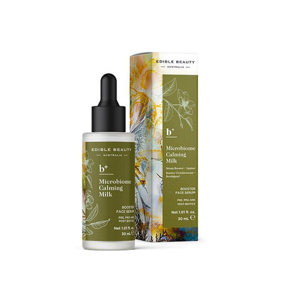 Buy Edible Beauty Microbiome Calming Milk Booster Serum 30ml at One Fine Secret. Official Stockist in Melbourne, Australia.