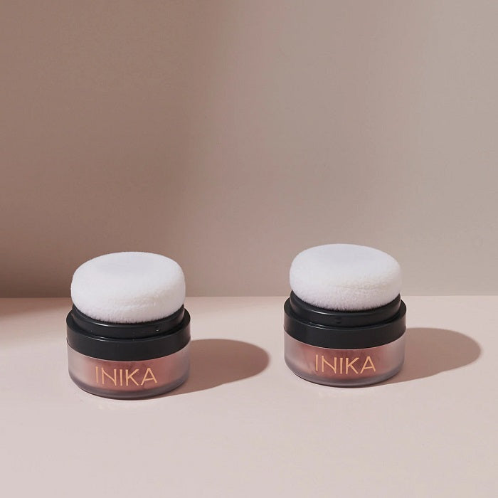 Buy Inika Organic Mineral Blush Puff Pot (Rosy Glow) 3g Full Size or Trial Size at One Fine Secret. Official Stockist. Natural & Organic Clean Beauty Store in Melbourne, Australia.