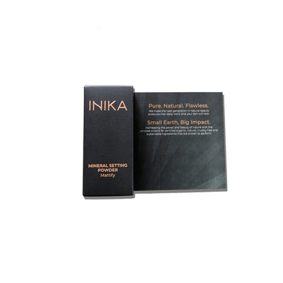 Buy Inika Organic Mineral Setting Powder Mattify Travel Size sample box at One Fine Secret. Official Stockist. Natural & Organic Clean Beauty Store in Melbourne, Australia.