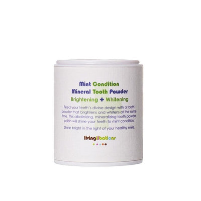 Buy Living Libations Mint Condition Mineral Tooth Powder 50ml at One Fine Secret. Living Libations Australia. Natural & Organic Clean Beauty Store in Melbourne.