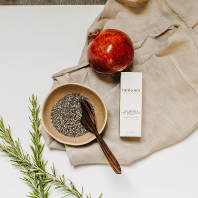 Australian Certified Organic Skincare. Buy Mokosh Elderberry & Chia Seed Beauty Serum 30ml at One Fine Secret. Clean Beauty Store in Melbourne, Australia.