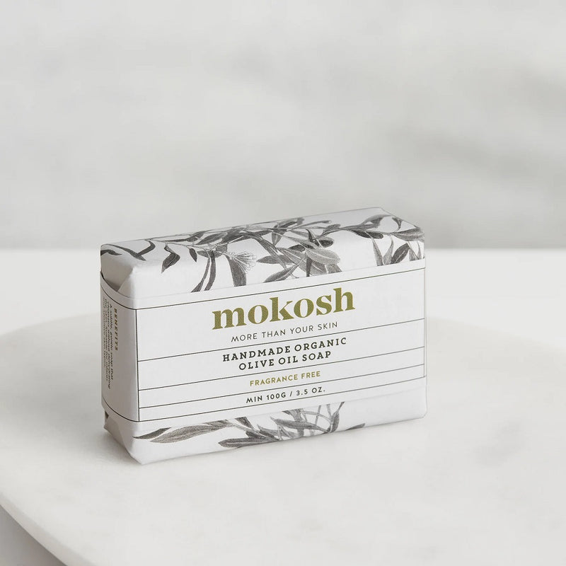 Australian Certified Organic Skincare. Buy Mokosh Organic Olive Oil Soap - Fragrance Free at One Fine Secret. Clean Beauty Store in Melbourne, Australia.