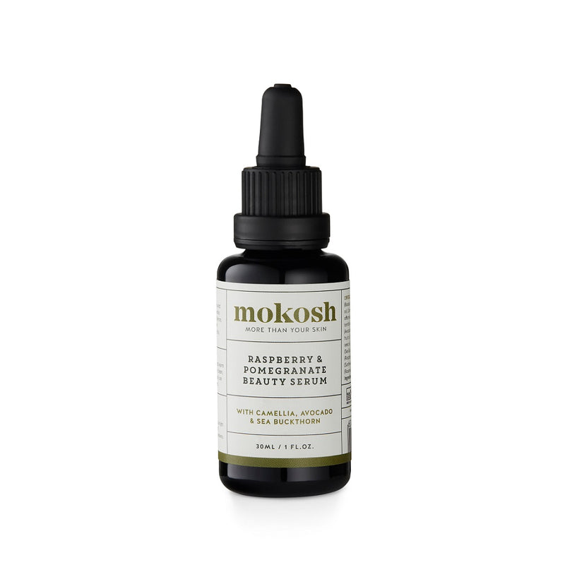 Australian Certified Organic Skincare. Buy Mokosh Elderberry & Chia Seed Beauty Serum 30ml at One Fine Secret. Clean Beauty Store in Melbourne, Australia