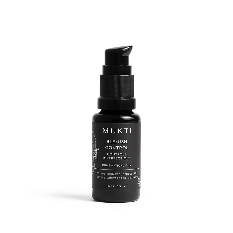 Australian Certified Organic Skincare. Shop Mukti Blemish Control 15ml at One Fine Secret, Natural & Organic Skincare Makeup Clean Beauty Store Melbourne Australia