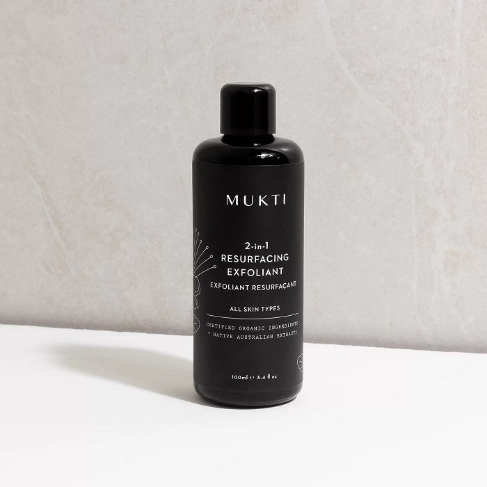 Buy Mukti 2 in 1 Resurfacing Exfoliant at One Fine Secret. Mukti Official Australian Stockist. Natural & Organic Clean Beauty Store in Melbourne.