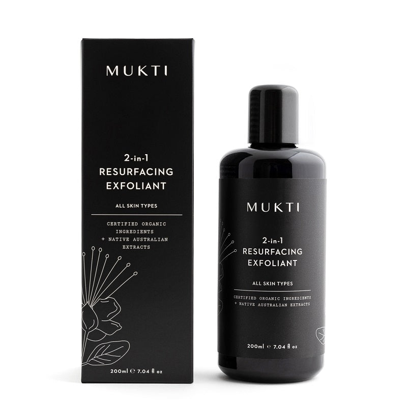 Buy Mukti 2 in 1 Resurfacing Exfoliant at One Fine Secret. Mukti Official Australian Stockist. Natural & Organic Clean Beauty Store in Melbourne.
