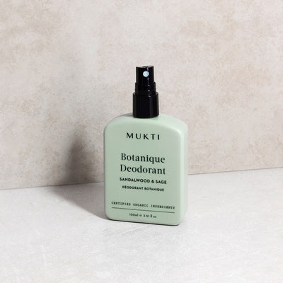 Buy Mukti Botanique Deodorant 100ml in recycled plastic packaging at One Fine Secret. Mukti Organics Skincare Official Stockist in Melbourne, Australia.
