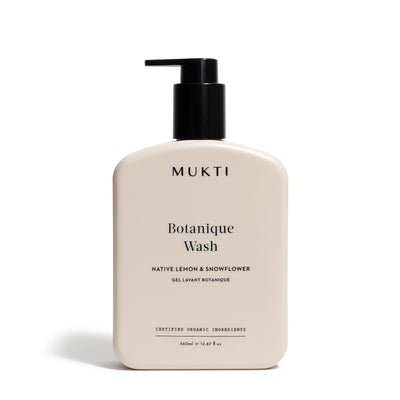 Buy Mukti Botanique Hand & Body Wash 360ml in recycled plastic packaging at One Fine Secret. Mukti Organic Skincare Official Stockist in Melbourne, Australia.