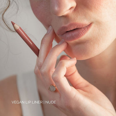 Buy Fitglow Beauty Vegan Lip Liner in NUDE colour at One Fine Secret. Official Stockist. Natural & Organic Makeup Clean Beauty Store in Melbourne, Australia.