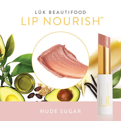 Buy Luk Beautifood Lip Nourish Lipstick in Nude Sugar colour at One Fine Secret. Luk Beautifood Official Australia Stockist in Melbourne.