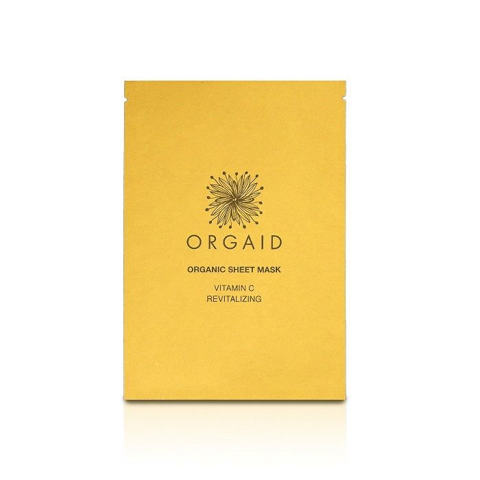 Innovative Organic Sheet Mask (Ecoderma) made in the USA. Orgaid Vitamin C & Revitalizing Organic Sheet Mask - One Fine Secret