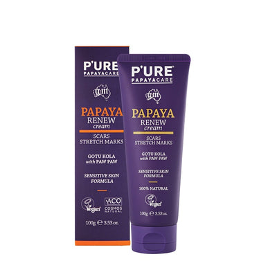 Buy Pure PapayaCare Papaya Renew Cream 100ml at One Fine Secret. Natural & Organic Skincare and Makeup Clean Beauty Store in Melbourne, Australia