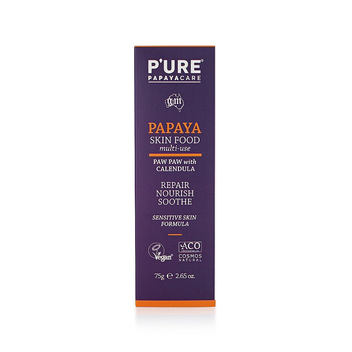Buy PURE Papaya Skin Food Multi-Use 75g at One Fine Secret. Official Stockist. Natural & Organic Skincare Clean Beauty Store in Melbourne, Australia.