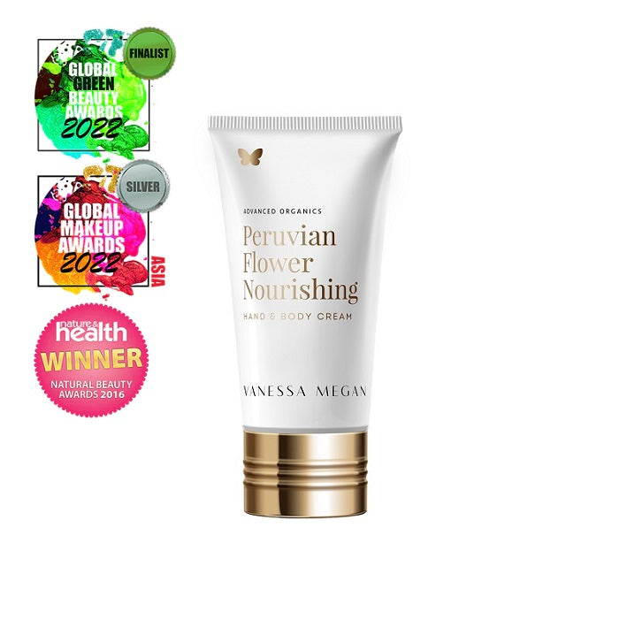 Award winning 100% Natural Australian Skincare. Buy Vanessa Megan Peruvian Flower Nourishing Hand & Body Cream at One Fine Secret. Natural & Organic Skincare Store in Melbourne, Australia.