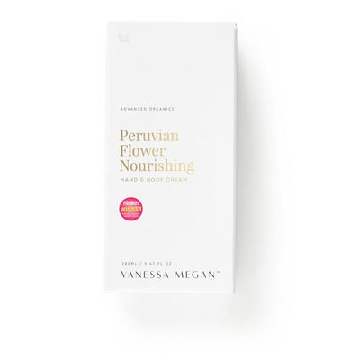 Award winning 100% Natural Australian Skincare. Buy Vanessa Megan Peruvian Flower Nourishing Hand & Body Cream at One Fine Secret. Natural & Organic Skincare Store in Melbourne, Australia.