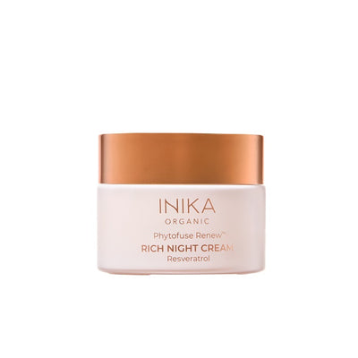 Buy Inika Organic Phytofuse Renew Rich Night Cream 50ml now at One Fine Secret. Official Stockist. Natural & Organic Clean Beauty Store in Melbourne, Australia.
