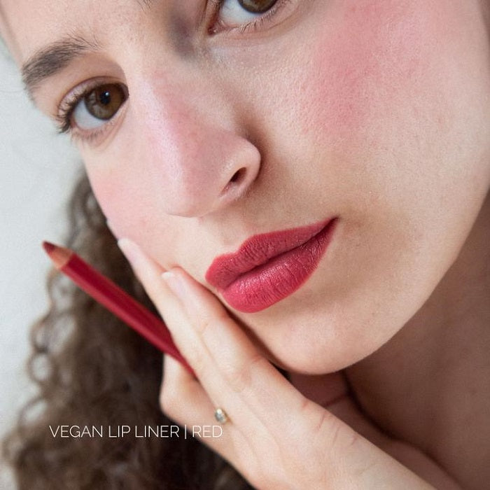 Buy Fitglow Beauty Vegan Lip Liner in RED colour at One Fine Secret. Official Stockist. Natural & Organic Makeup Clean Beauty Store in Melbourne, Australia.