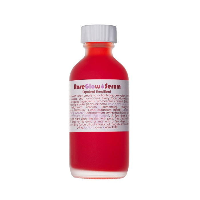 Buy Living Libations Rose Glow Serum 60ml Refill Glass Bottle at One Fine Secret. Living Libations AU Stockist in Melbourne.