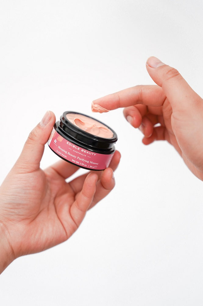 Edible Beauty Night Cream, Facial Treatment Buy Edible Beauty & Sleeping Beauty Purifying Mousse - Sleep Mask 50g at One Fine Secret. Official Stockist in Melbourne, Australia.