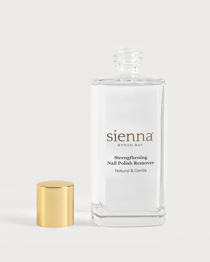 Sienna Byron Bay Strengthening Nail Polish Remover 95ml. Official Stockist in Melbourne, Australia.