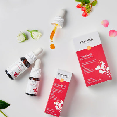 The world's first rosehip oil by Kosmea. Buy Kosmea Certified Organic Rosehip Oil 20ml at One Fine Secret. Official Stockist. Natural & Organic Skincare Clean Beauty Store in Melbourne, Australia.