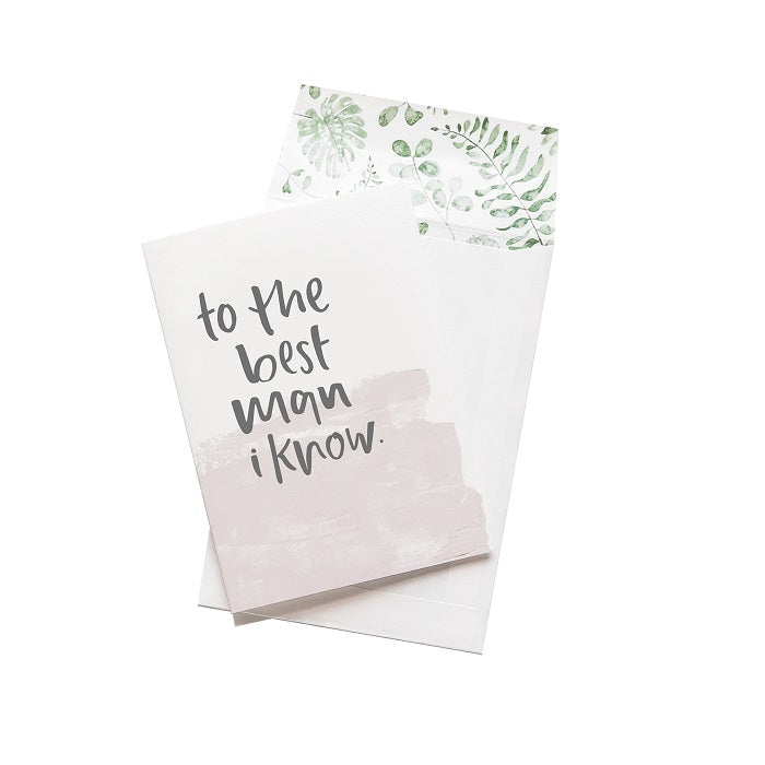 Emma Kate Co. Greeting Card - To The Best Man I Know. Clean Beauty Store One Fine Secret