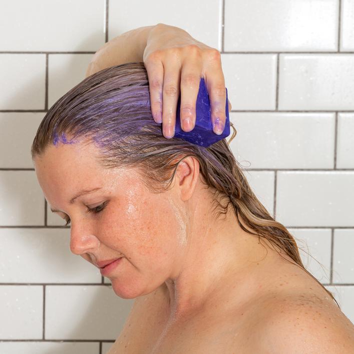 Buy Ethique Tone It Down - Purple Solid Shampoo Bar For Blonde & Silver Hair 110g at One Fine Secret. Ethique&