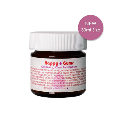 Buy Living Libations Happy Gums Cleansing Clay Toothpaste 30ml at One Fine Secret. Living Libations AU Stockist. Natural & Organic Clean Beauty Store in Melbourne, Australia.