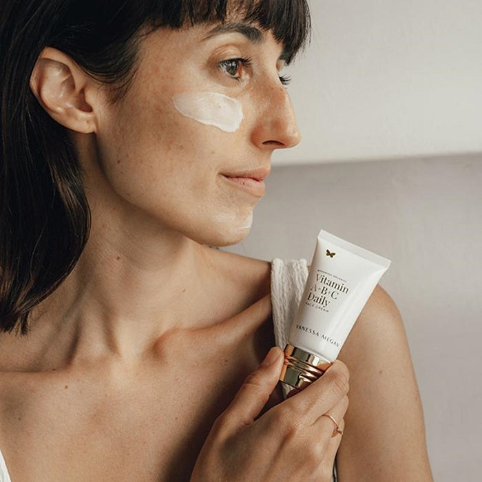 100% Natural Australian Skincare. Buy Vanessa Megan Vitamin A+B+C Daily Face Cream 50ml at One Fine Secret. Natural & Organic Skincare Store in Melbourne, Australia.