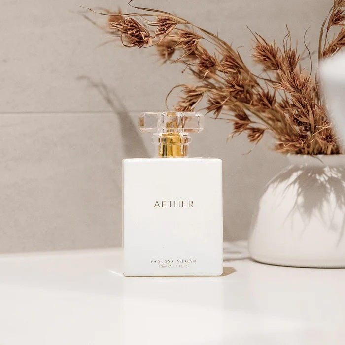 Buy Vanessa Megan Aether 100% Natural Perfume in 50ml or 10ml at One Fine Secret. Official Stockist. Natural & Organic Perfume Clean Beauty in Melbourne, Australia.