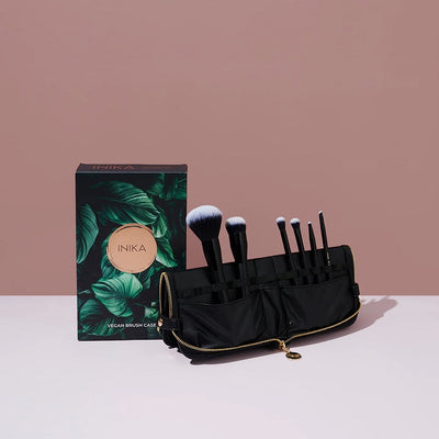 Buy Inika Organic Vegan Brush Case 6 Makeup Brush Set at One Fine Secret. Official Stockist. Natural & Organic Skincare Makeup. Clean Beauty Store in Melbourne, Australia.