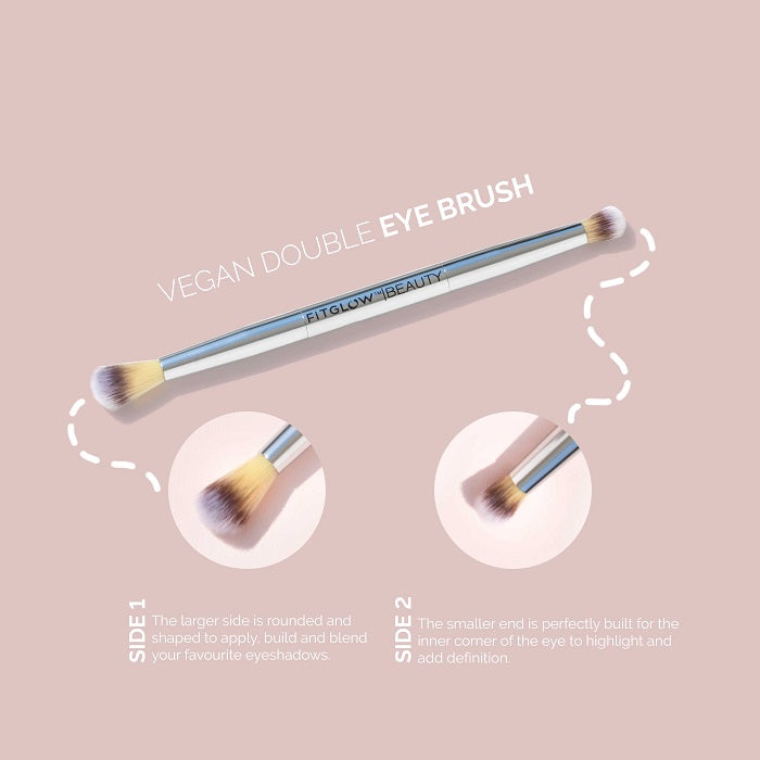 Buy Fitglow Beauty Vegan Teddy Double Eye Brush at One Fine Secret. Official Stockist. Natural & Organic Makeup Clean Beauty Store in Melbourne, Australia.