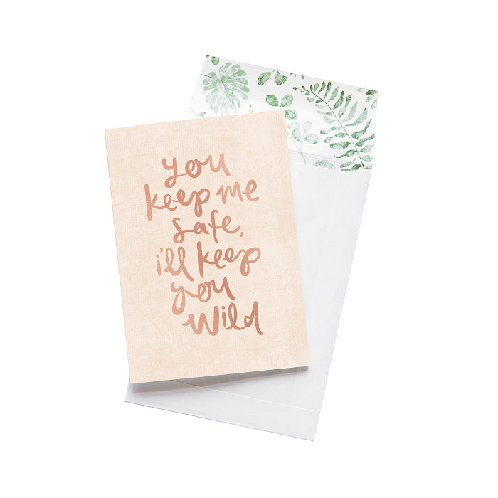 Emma Kate Co. Greeting Card - You Keep Me Safe. Clean Beauty Store One Fine Secret