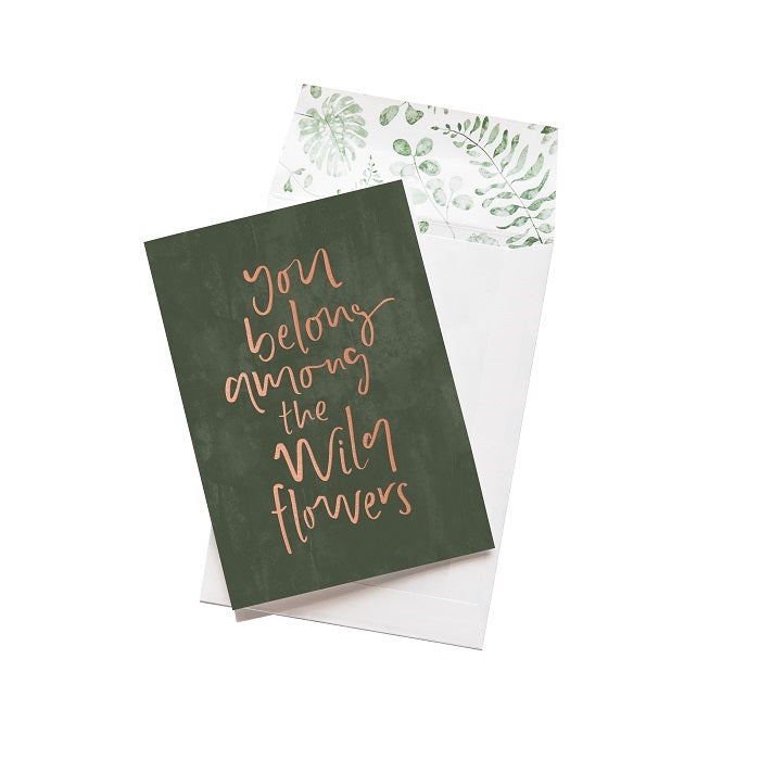 Buy Emma Kate Co. Greeting Card - You Belong Among The Wildflowers at One Fine Secret. Official Stockist in Melbourne, Australia.