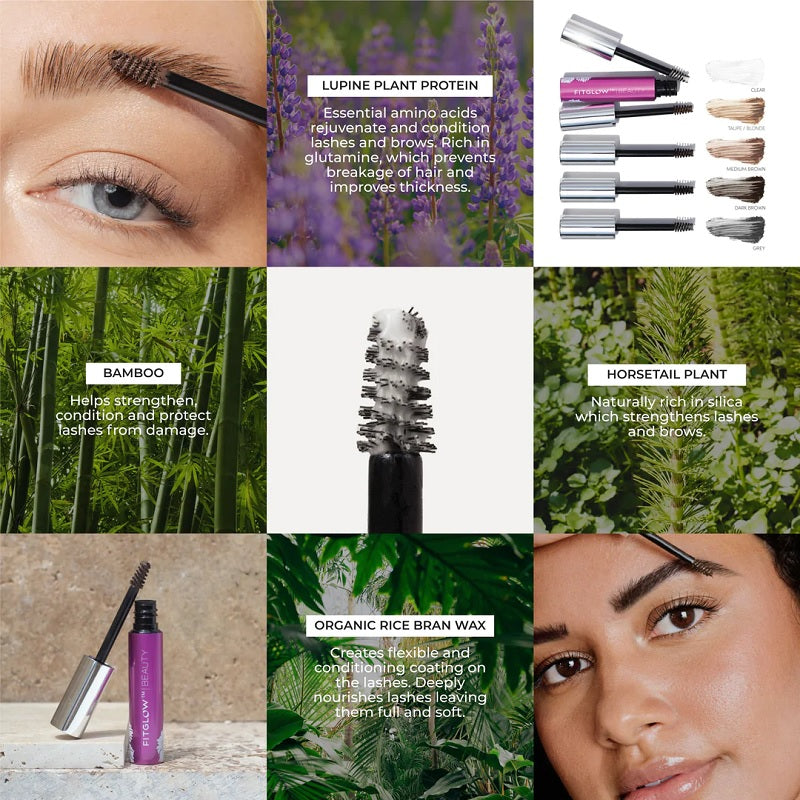 Buy Fitglow Beauty Plant Protein Brow Gel 4g at One Fine Secret. Official Stockist. Natural & Organic Makeup Clean Beauty Store in Melbourne, Australia.