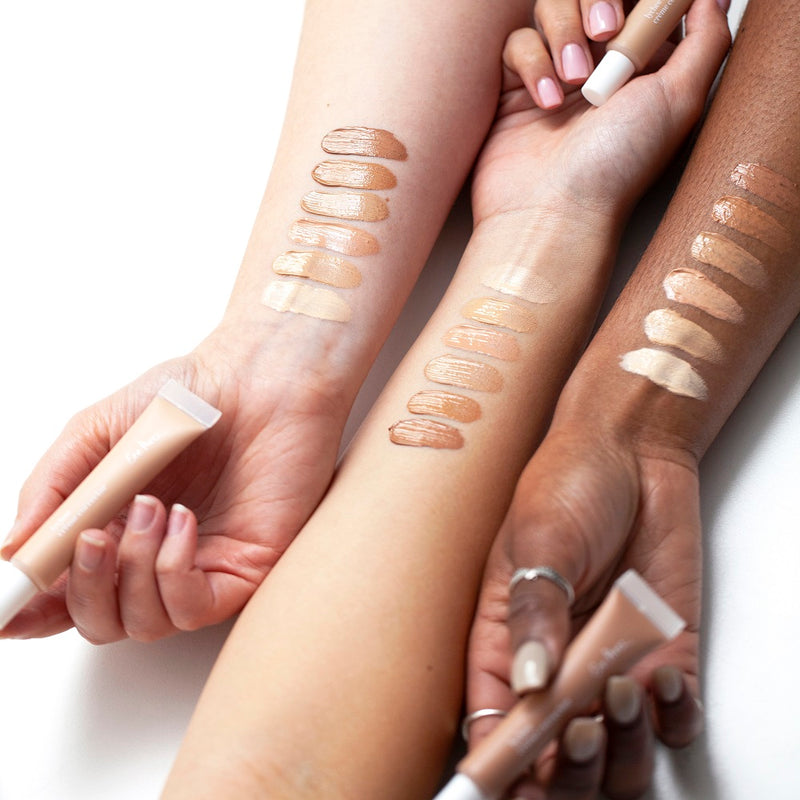 Natural Complexion Corrector Colour Swatch. Buy Ere Perez Lychee Creme Corrector at One Fine Secret. Official Stockist. Natural & Organic Makeup Clean Beauty Store in Melbourne, Australia.